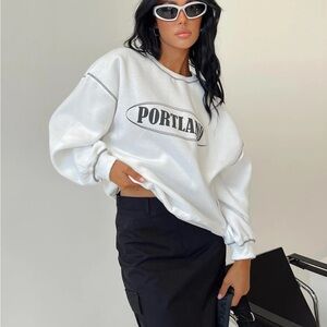 Women's White Portland Sweatshirt